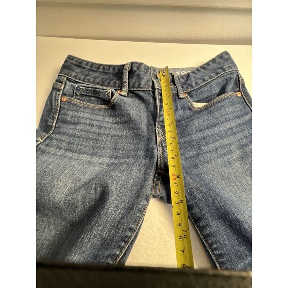 GAP 1969 Women's Short Dark Regular Fit Perfect Bootcut Stretch Jeans size 25/0R - Picture 9 of 11